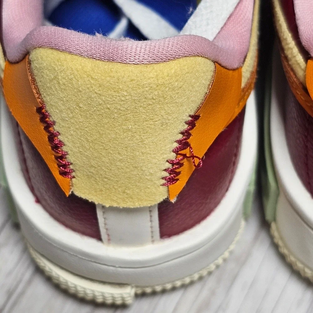 Nike Air Force 1 Pixel SE‎ Patchwork Multiclr DO6719-100 Wm7.5 Pastel Suede Lthr